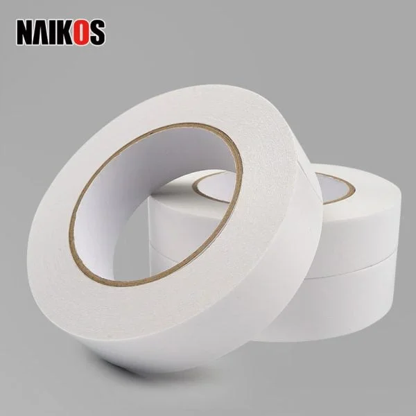 Kustom Hot Melt Double Sided High Adhesion White Paper Tissue Adhesive Tape-1