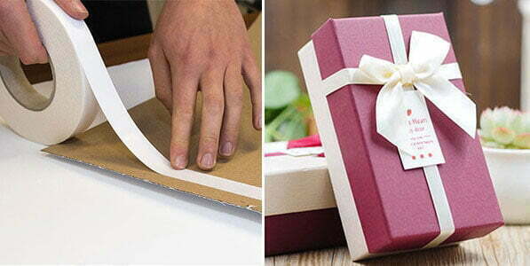 Custom Hot Melt Double Sided High Adhesion White Paper Tissue Adhesive Tape-5