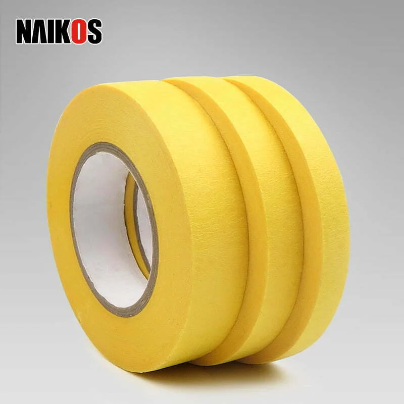 กระดาษกาวสีเหลืองสำหรับพ่นสีรถยนต์